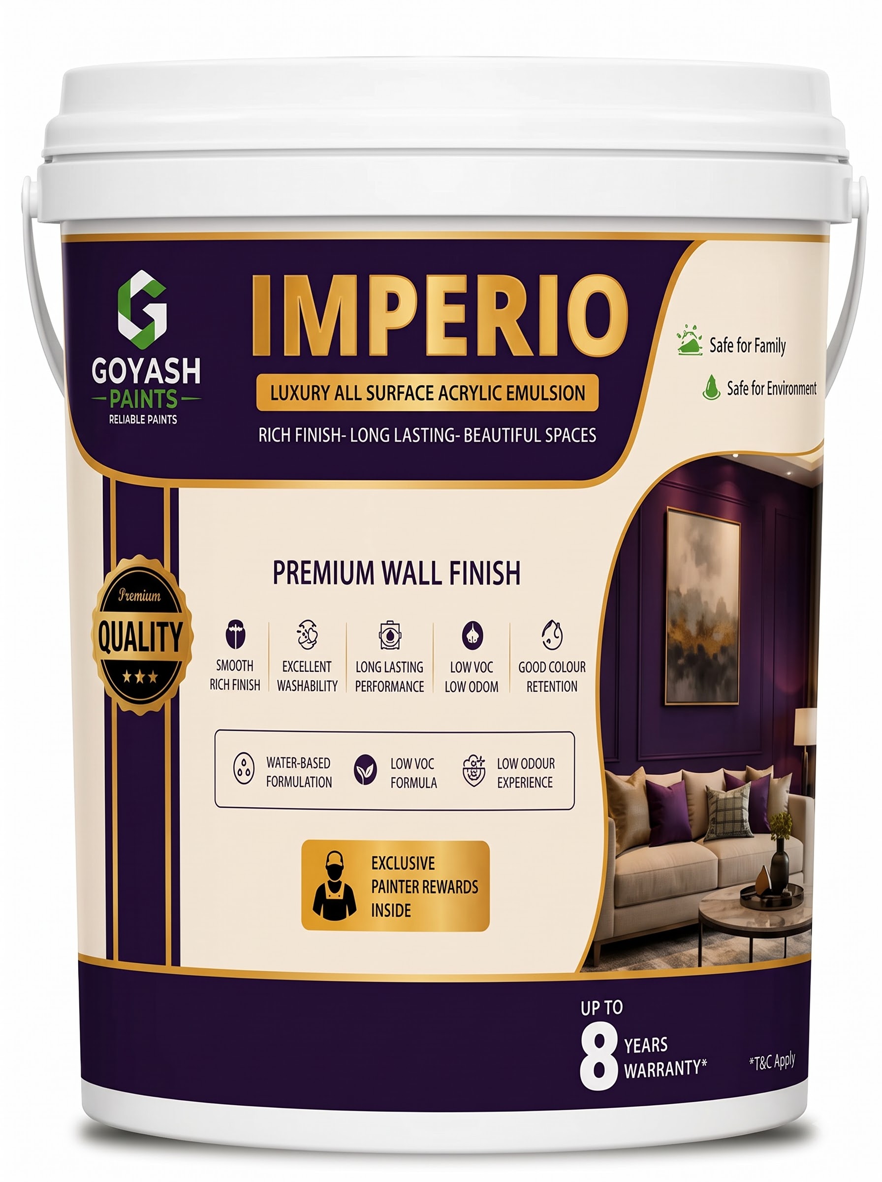 Goyash Imperio Luxury All Surface Acrylic Emulsion